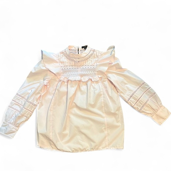 J. Crew woman’s Pink Lace blouse - Picture 4 of 6